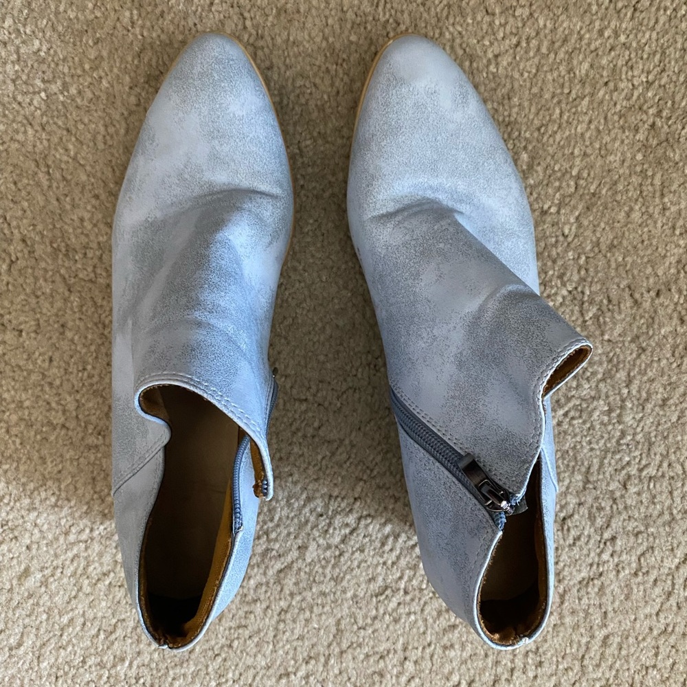 Light Blue Female Ankle Boots